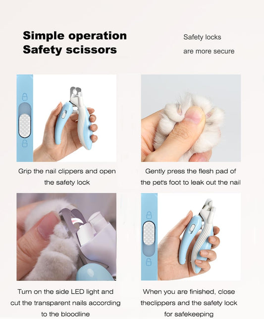 LED Light Pet Nail Clipper/Grinder