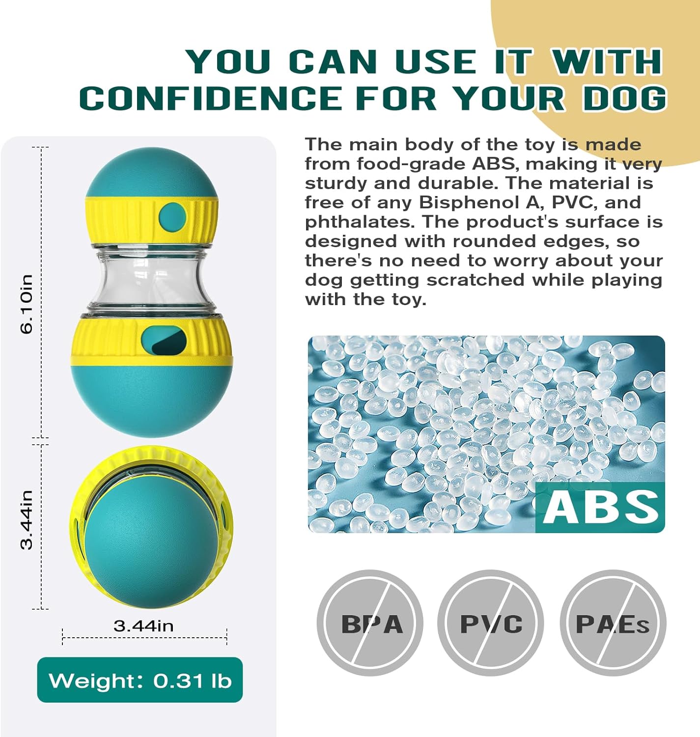 Food Dispensing Dog Toy Tumbler Leaky Food Ball Puzzle Toys Interactive Slowly Feeding Protect Stomach Increase Intelligence Pets Toy Pet Products