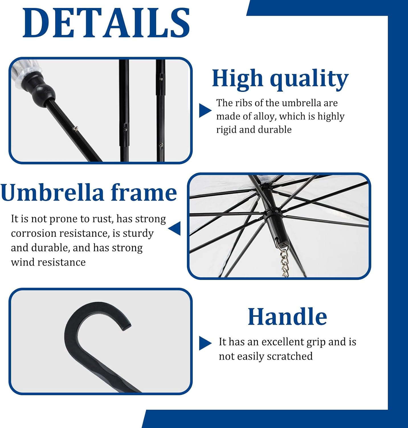 Dog's Transparent Umbrella With Traction Chain Removable Umbrella