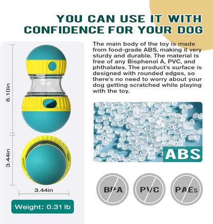 Food Dispensing Dog Toy Tumbler Leaky Food Ball Puzzle Toys Interactive Slowly Feeding Protect Stomach Increase Intelligence Pets Toy Pet Products