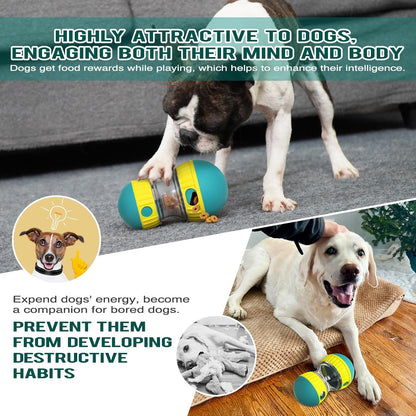 Food Dispensing Dog Toy Tumbler Leaky Food Ball Puzzle Toys Interactive Slowly Feeding Protect Stomach Increase Intelligence Pets Toy Pet Products