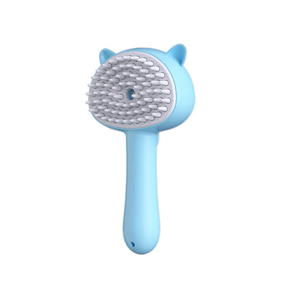 Hair Cleaning Brush With Mist Multifunctional Cat Grooming Brush Rechargeable Self Cleaning Slicker Brush